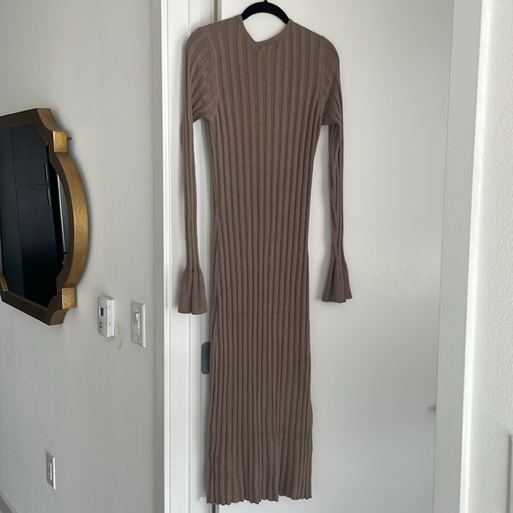 NWT - Rachel Parcell Wide Rib Sweater Dress in Grey - Picture 10 of 10